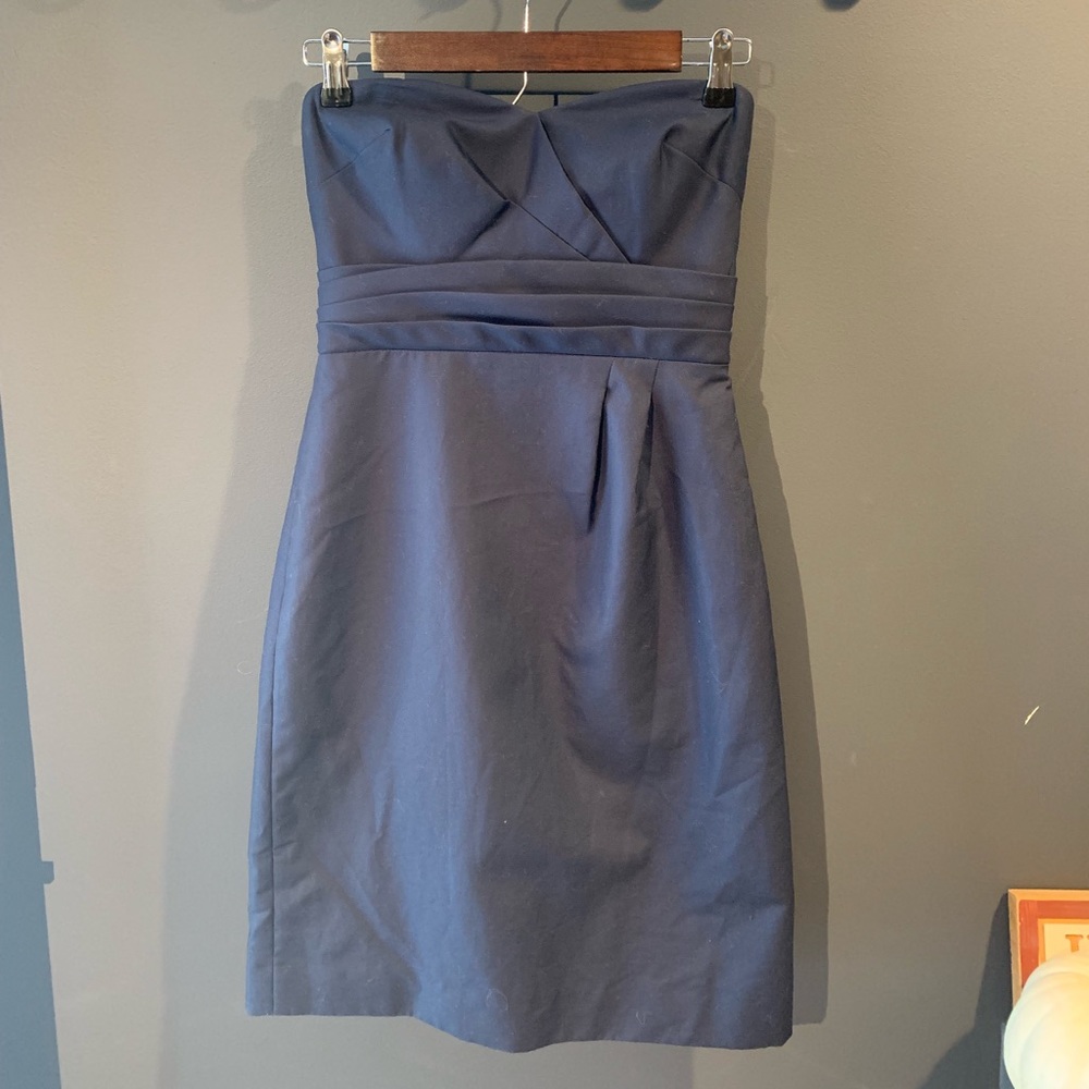 J.Crew navy bridesmaid dress!